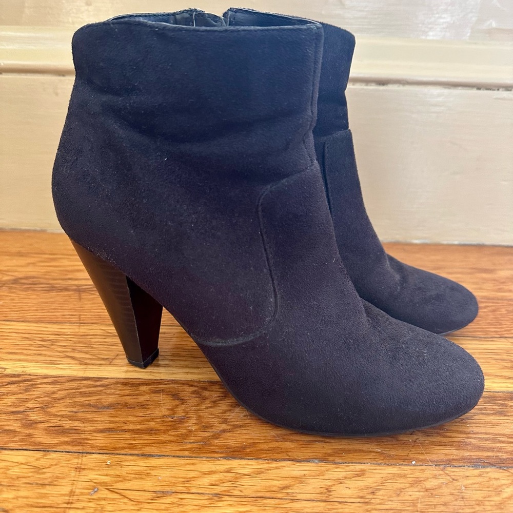 Black Suede Booties